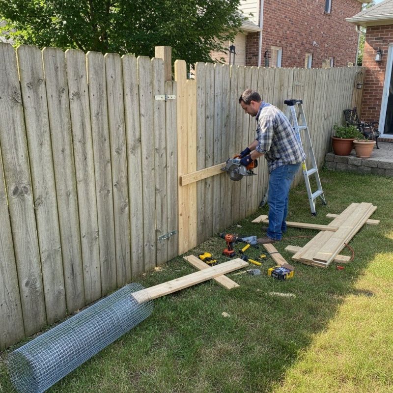 Pvc Fence Repair detail