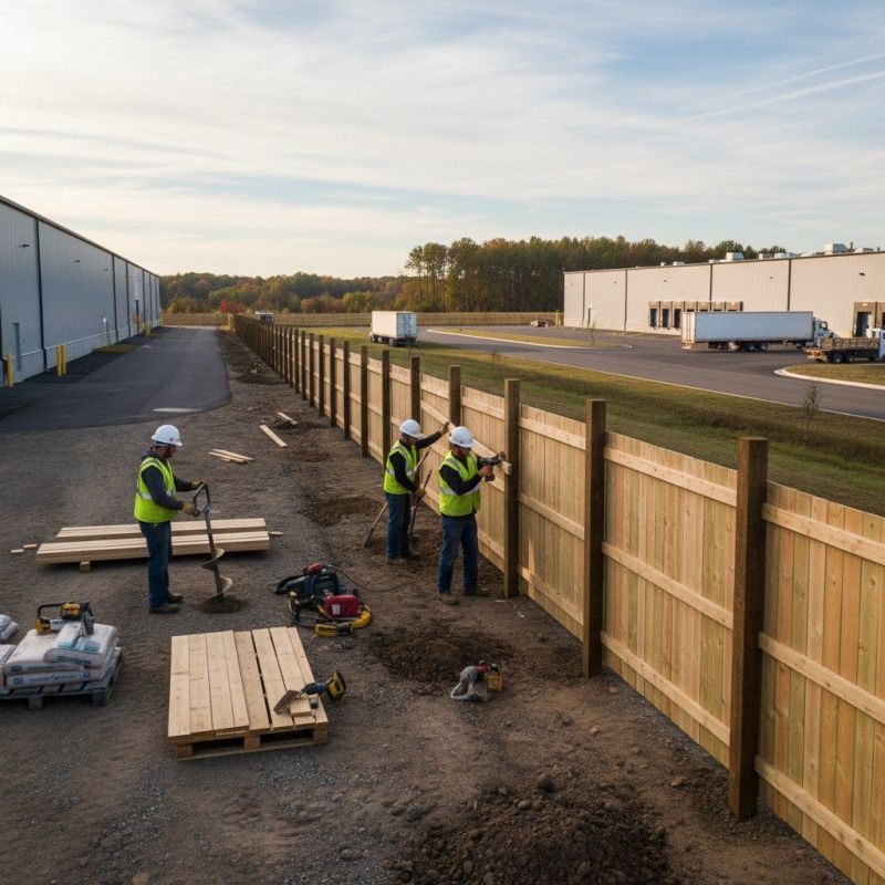 Wood Fence Installation detail