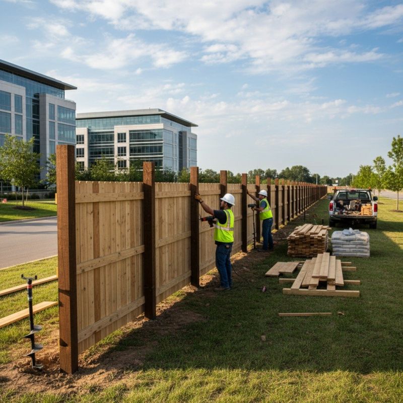 Wood Fence Installation